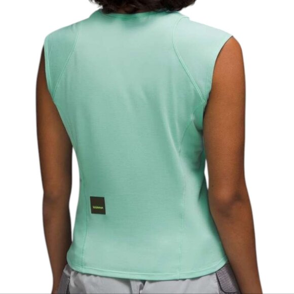 Lululemon Cap Sleeve Hiking Tank Top Wild Mint Green Rel: 7/22 Women's size 10 - Picture 3 of 10